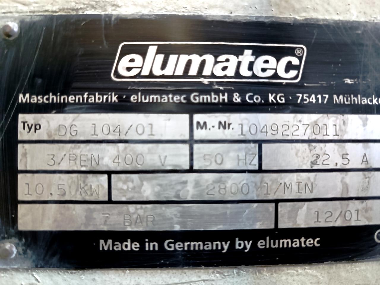 ELUMATEC DG 104/01 Автоматическая двухголовочная пила для резки алюминия и ПВХ (Б/У оборудование)
