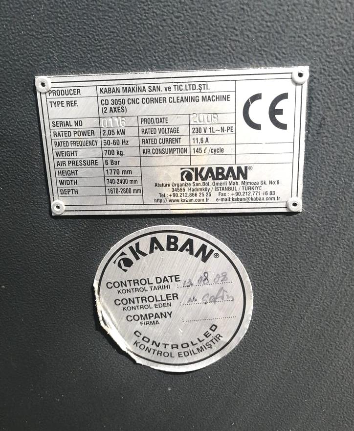 KABAN CD 3050 Автоматический углозачистной станок для окон ПВХ (Б/У оборудование)