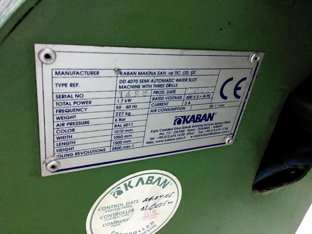 KABAN DD 4070 Полуавтоматический трехфрезерный станок для водоотливов 