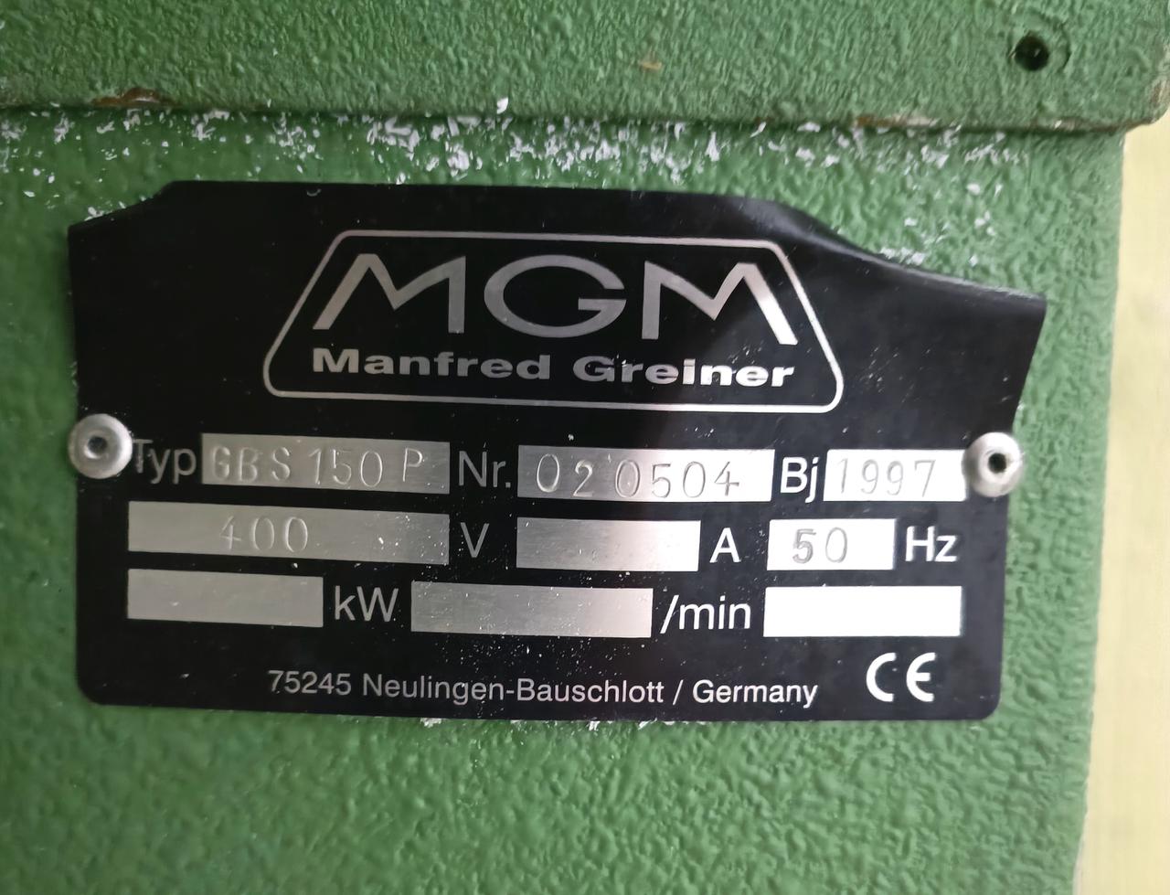 MGM GBS 150 P Пила для резки штапика (Б/У оборудование)