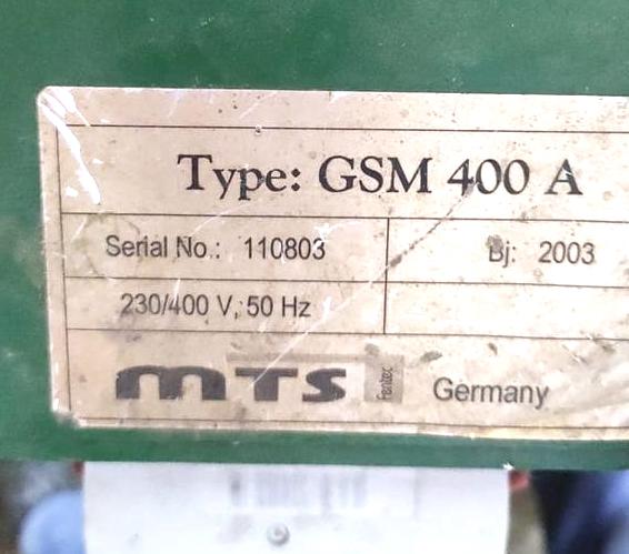MTS GSM 400-A Пила с верхней подачей (Б/У оборудование)