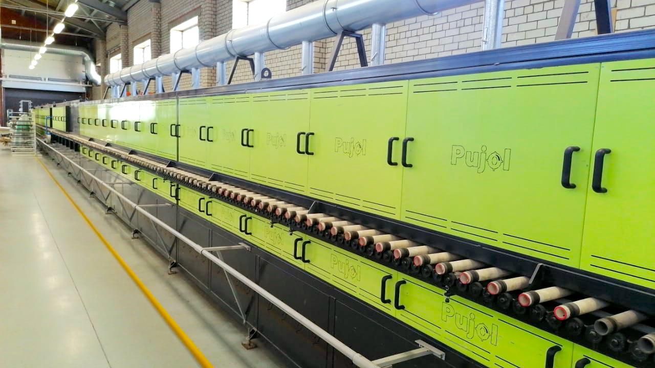 PUJOL HTR-BDG Печь для моллирования листового стекла туннельного типа (Б/У оборудование)