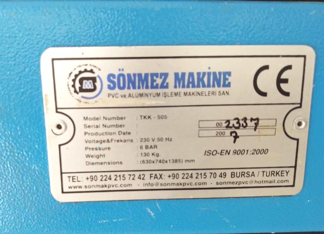SONMEZ TKK-505 Одноголовочный сварочный станок (Б/У оборудование)