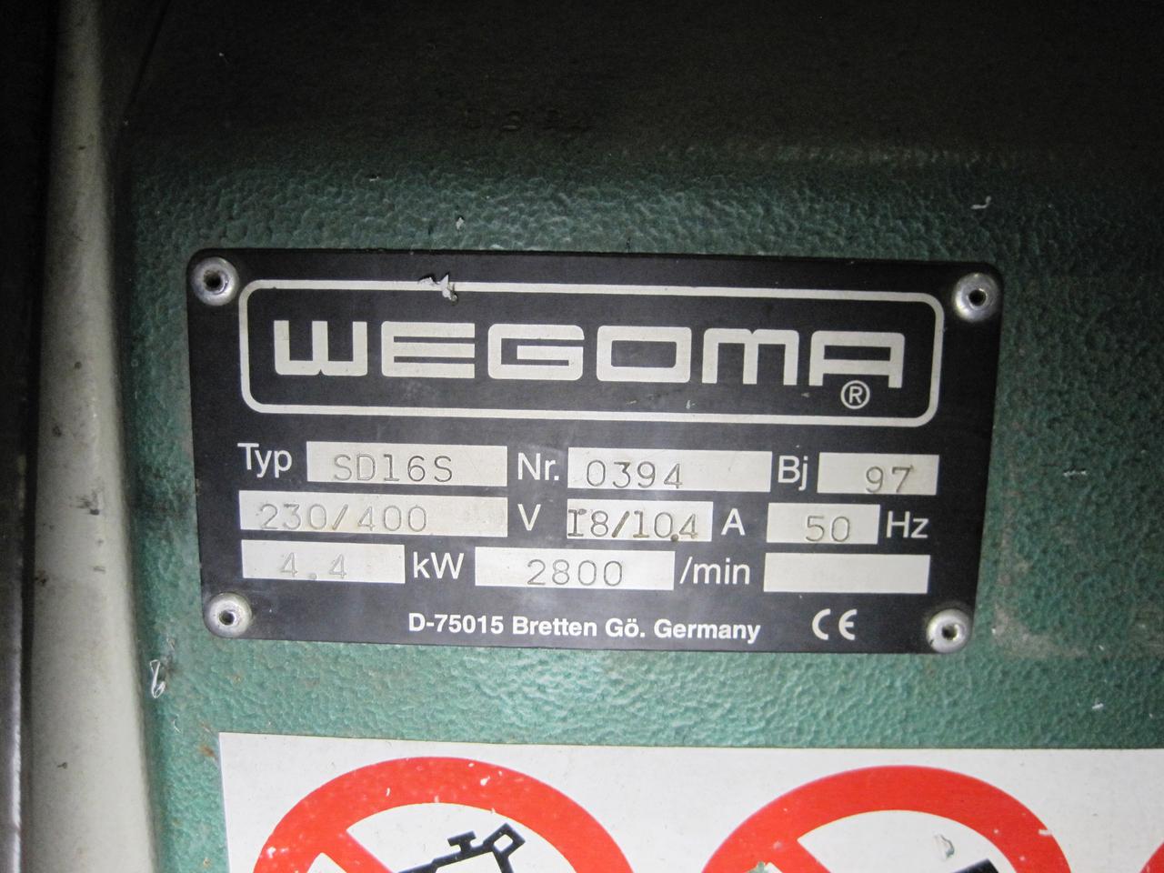 WEGOMA SD 16 S Двухголовочная пила для окон ПВХ (Б/У оборудование)