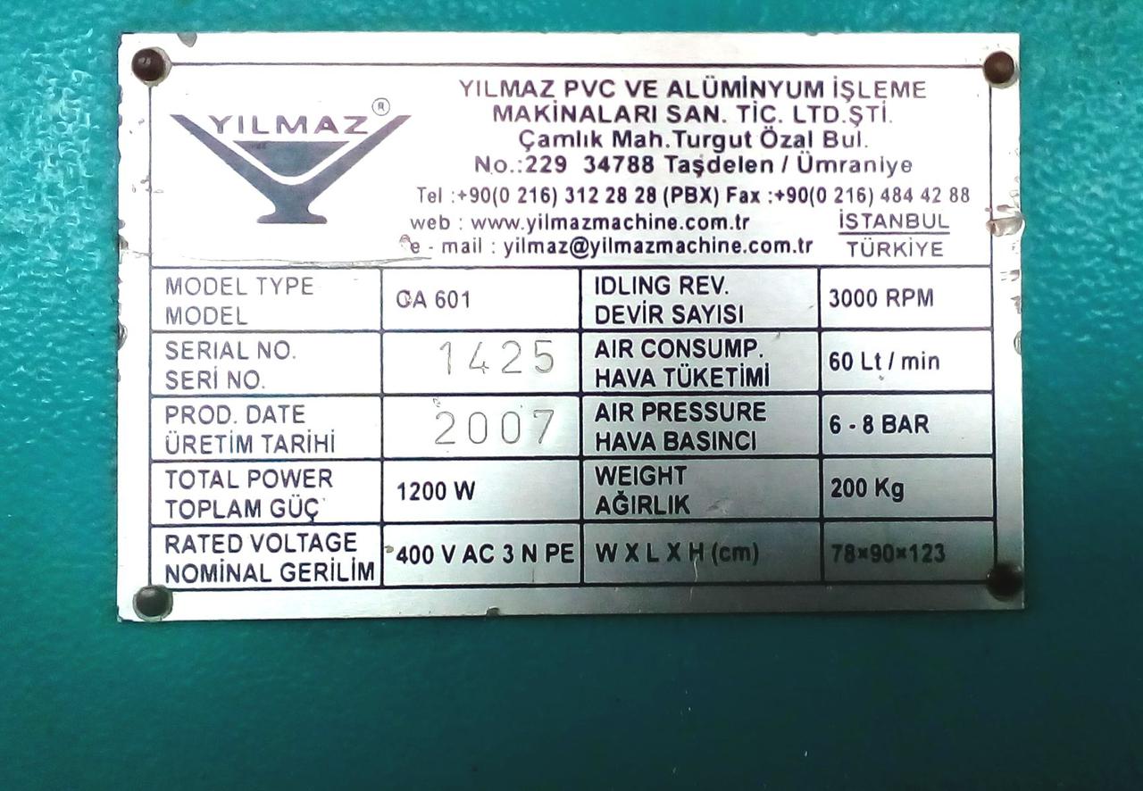 YILMAZ CA 601 Углозачистной станок 
