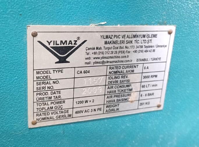YILMAZ CA 604 Автоматический углозачистной станок на 4 фрезы (Б/У оборудование)
