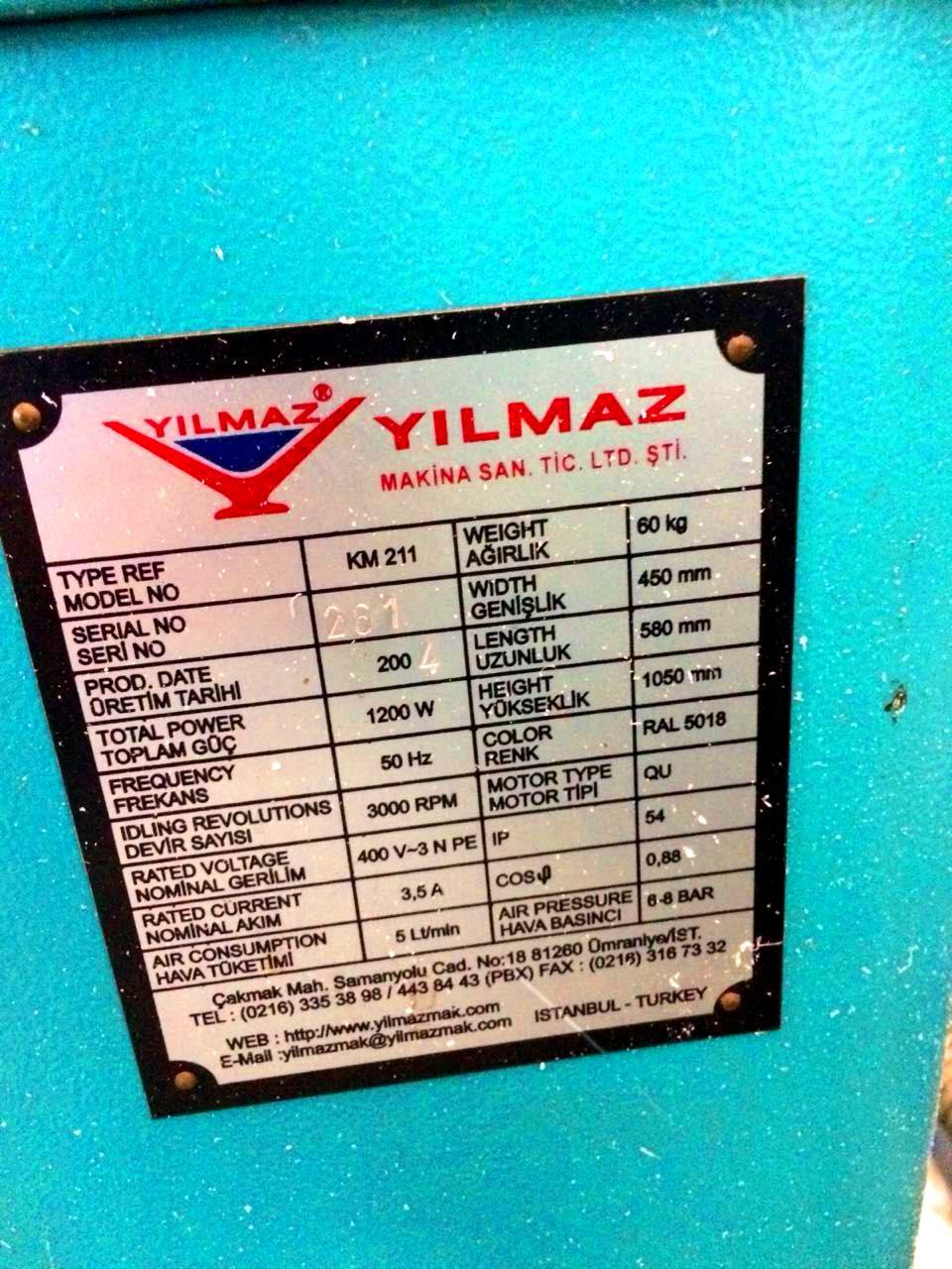 YILMAZ KM 211 Торцефрезерный станок для фрезеровки импоста 