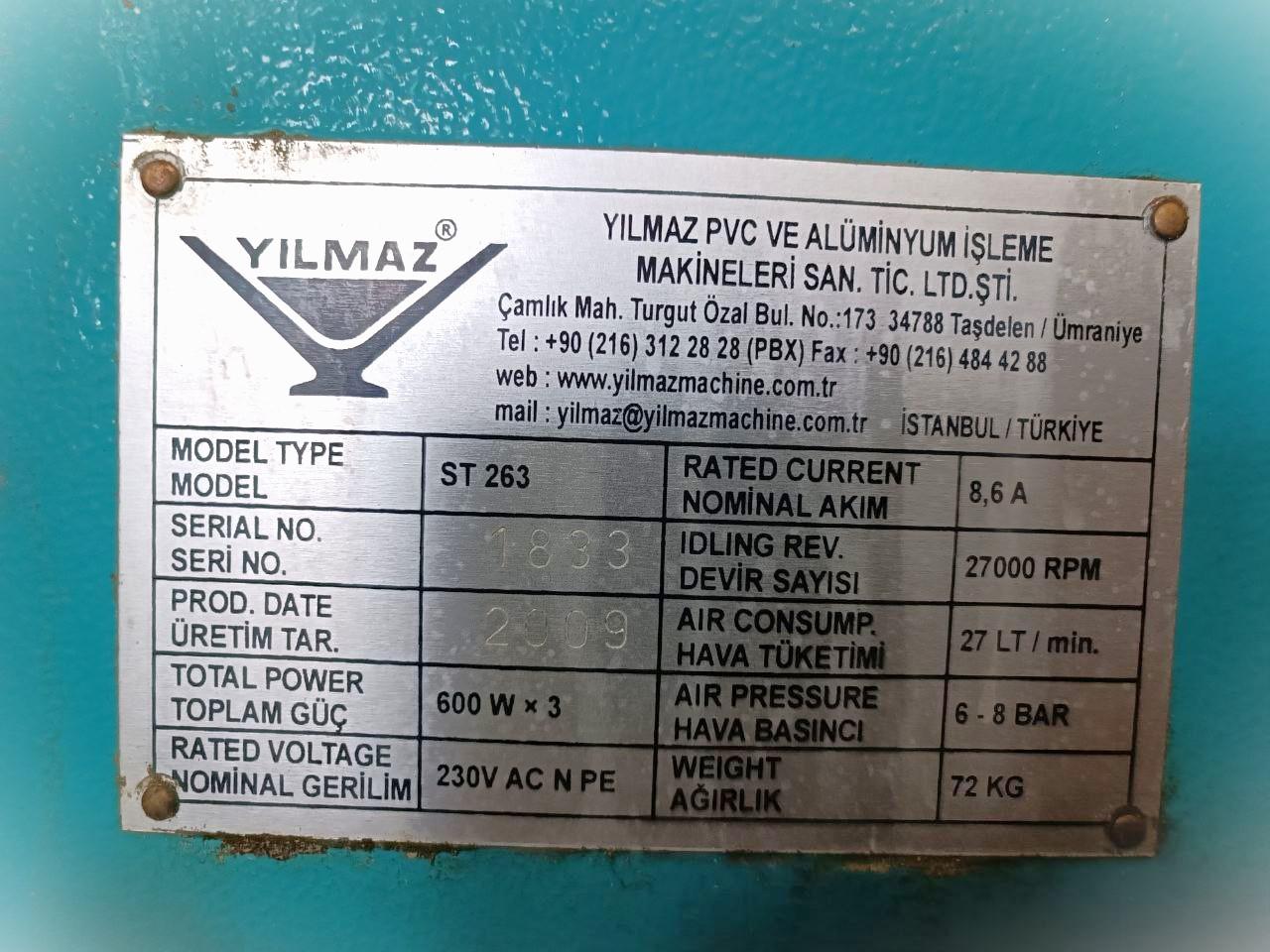 YILMAZ ST 263 Копировально-фрезерный станок для фрезерования дренажных каналов (Б/У оборудование)