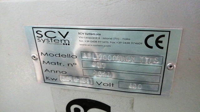 SCV ADL 2000/6 Линия для производства стеклопакетов слева направо с панельным прессом и наклонным разгрузочным столом для стекла размером 2000 мм на 2700 мм (Б/У оборудование)