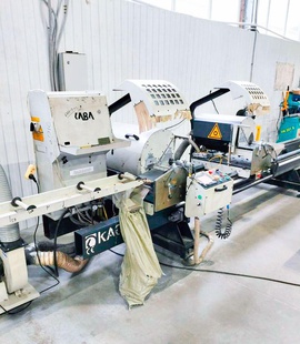 KABAN AC 1040 Автоматический двухголовочный станок для резки профиля из ПВХ и алюминия