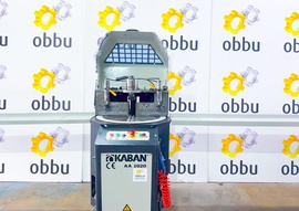 KABAN AA 1020 Одноголовочный станок для нарезания ПВХ и алюминия + подающий и принимающий рольганг TRONZADORAS MG