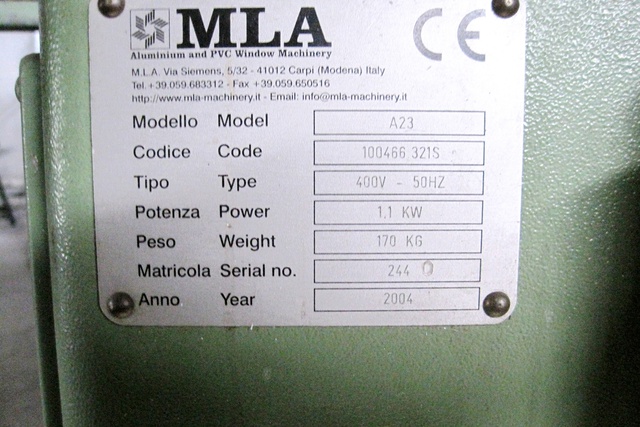 MLA A 23 Копирoвально-фрезерный станoк для отверстий под ручку и замок 