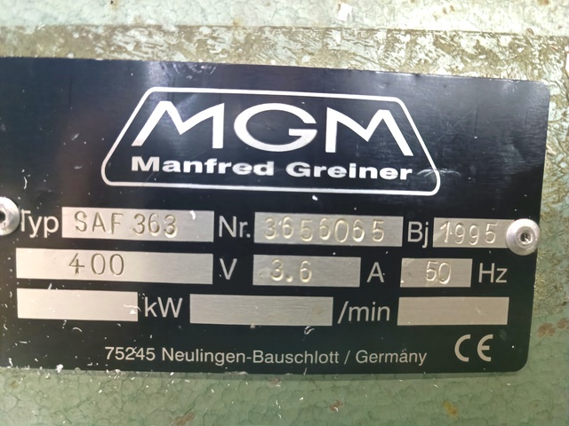 MGM SAF 363 Станок обработки торца импоста (Б/У оборудование)