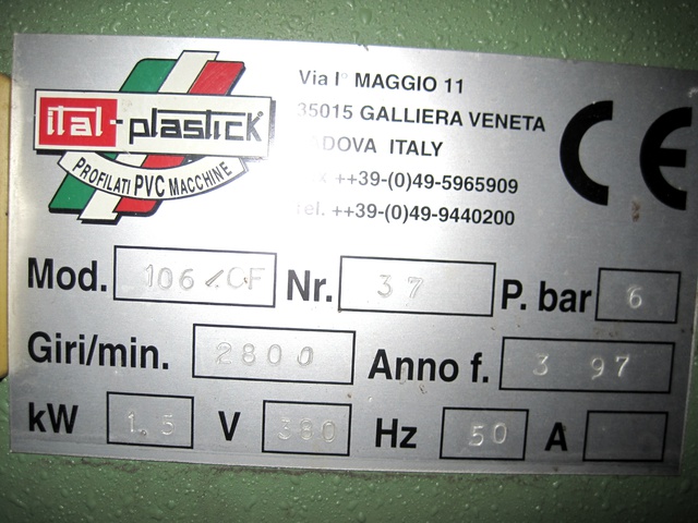 ITAL-PLASTICK 106/CF Копировально-фрезерный станок для производства окон ПВХ (Б/У оборудование)