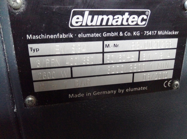 ELUMATEC EV 834 Станок для зачистки углов 