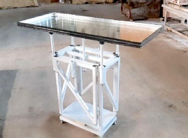 ОБОРУДОВАНИЕ ДЛЯ СТЕКЛОПАКЕТОВ РОССИЯ ПСТ Поворотный стол для вторичной герметизации стеклопакетов