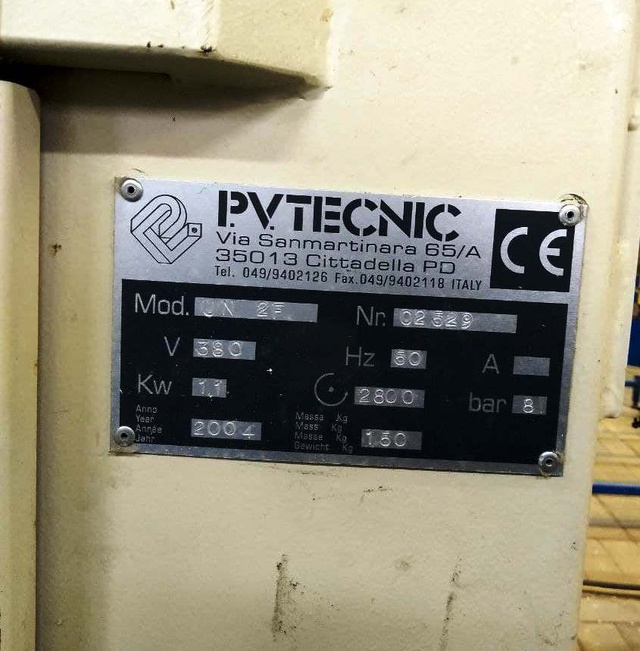 P.V.TECNIC UN 2 F Полуавтоматический углозачистной станок для окон ПВХ (Б/У оборудование)
